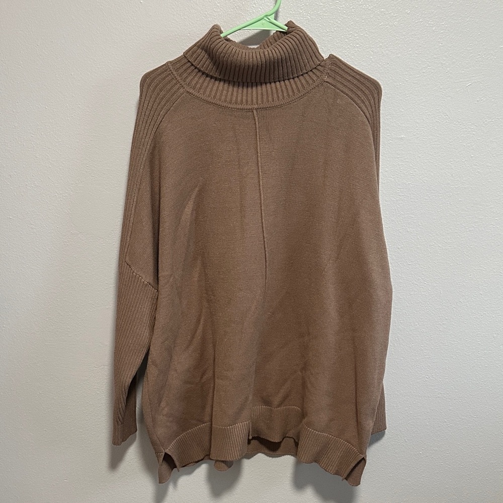 Elegant Tan Turtleneck Sweater